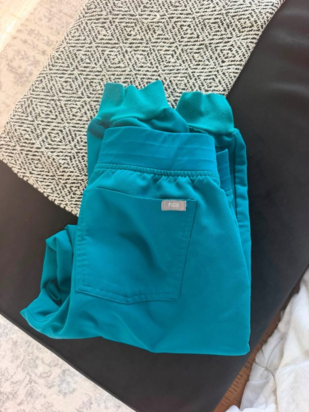 Figs Teal Track Jogger Pants